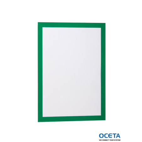 WALL DISPLAY MAGNETIC OPENING A4 GREEN/2 Cadre aimanté A4 vert