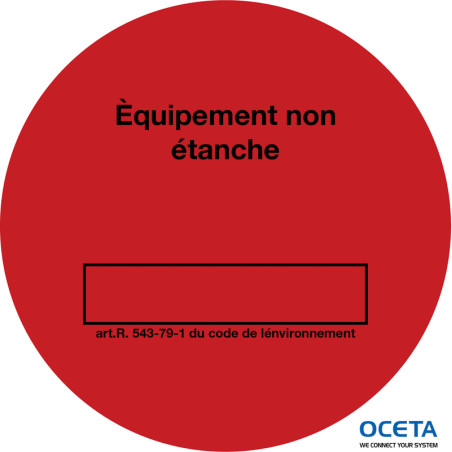 ICL-DIA40-500-RD-5 Marque de contrôle d'étanchéité