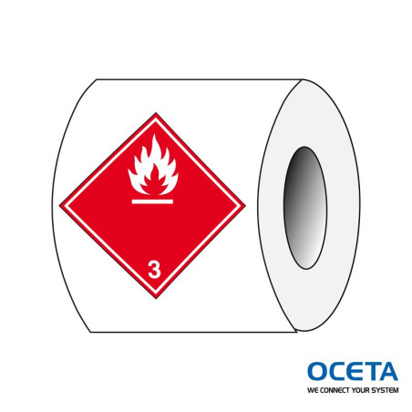 ADR 3BRL-100*100-B7541 Panneau pour transport Inflammables