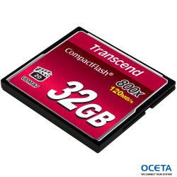 Transcend Flash memory card 32 GB 800x CompactFlash Carte mémoire