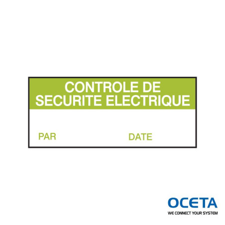 Etiquettes à compléter - Calibrage / Signalisation électrique