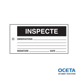 TAG-F-INSPECTE-75X150MM Etiquettes à compléter