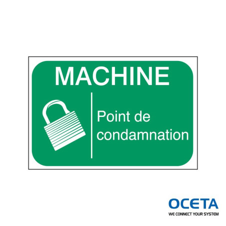 LABEL MACHINE POINT DE COND 100X150MM Étiquettes adhésives