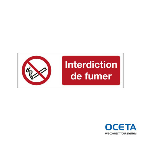 P/P002/FR365/TWM-150X50-1 Signalisation ISO -  Interdiction de fumer