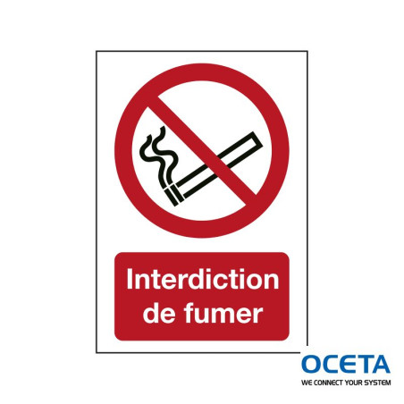 P/P002/FR365/TWM-148X210-1 Signalisation ISO -  Interdiction de fumer