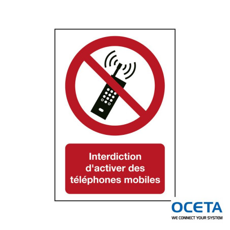 P/P013/FR364/TWM-210X297-1   Interdiction d'activer des téléphones