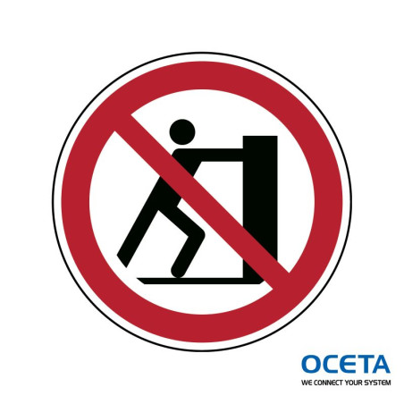 P/P017/NT/TWM-DIA100-1 Signalisation ISO -  Interdiction de pousser