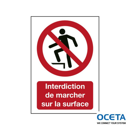 P/P019/FR368/TWM-148X210-1   Interdiction de marcher sur la surface