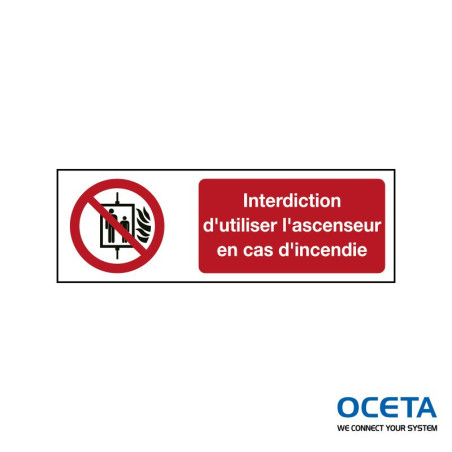 P/P020/FR373/TWM-150X50-1   Interdiction d'utiliser l'ascenseur