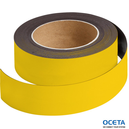 MAGNETIC TAPE B-859 YELLOW 50MMX10M Ruban d’étiquetage magnétique