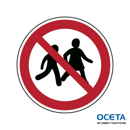 P/P036/NT/TWM-DIA100-1 Signalisation ISO -  Accès interdit aux enfants