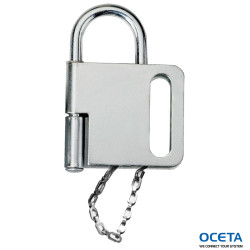 BRASS LOCKOUT WITH CHAIN 152MM Mâchoire en acier renforcé