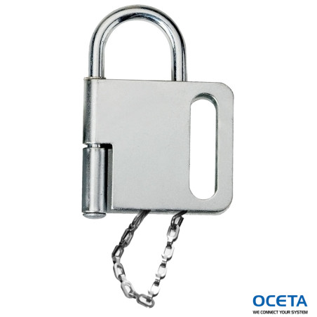 BRASS LOCKOUT WITH CHAIN 152MM Mâchoire en acier renforcé