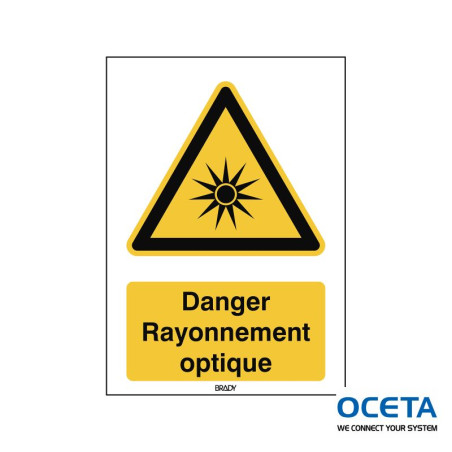 Signalisation ISO - Danger Rayonnement optique