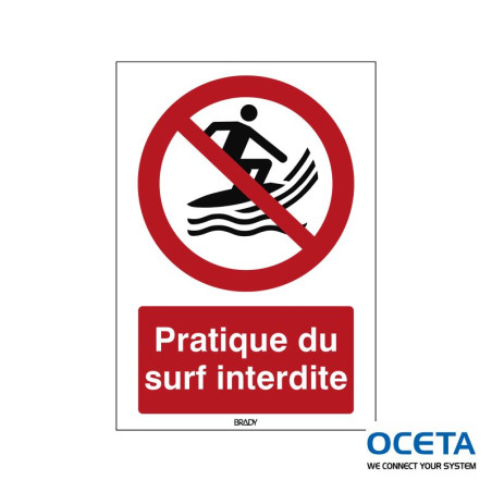 P/P059/FR695/PE-148X210-1 Pratique du surf interdite