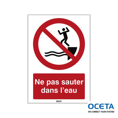 P/P061/FR697/PE-148X210-1 Ne pas sauter dans l’eau