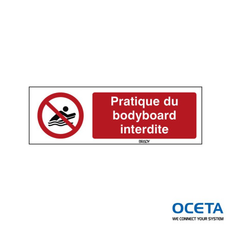 P/P063/FR699/PE-150X50-1 Pratique du bodyboard interdite