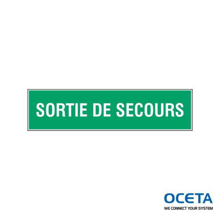 STF 505-297X074-B7541 (BRANDED) Panneau d'évacuation Sortie de secours