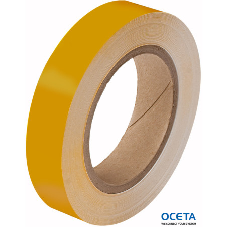 PIPEBANDINGTAPEYELLOW(F)25MMX33M Rouleau adhésif  tuyauteries