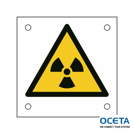 Panneau de sécurité ISO — Danger Matières radioactives ou radiations i