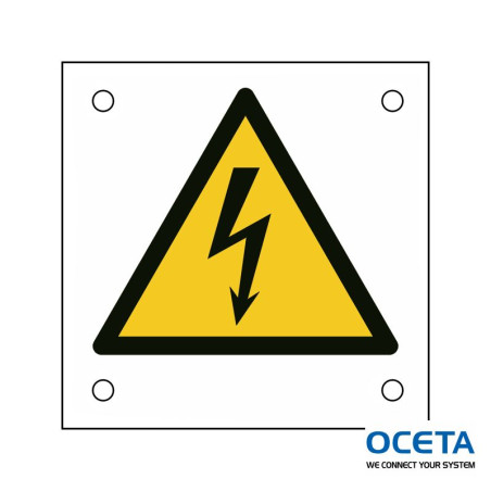 Panneau de sécurité ISO — Danger Electricité