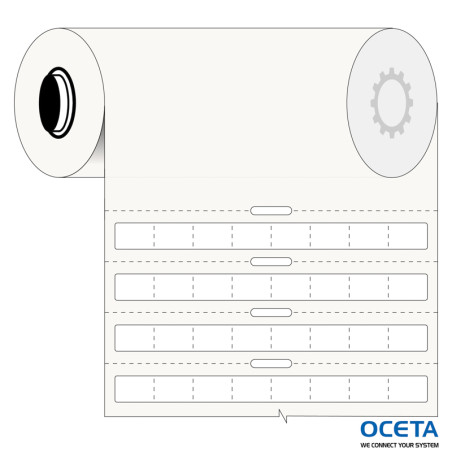 B33-289-492-WT Étiquette pour tubes PCR pour imprimantes BBP33/i3300