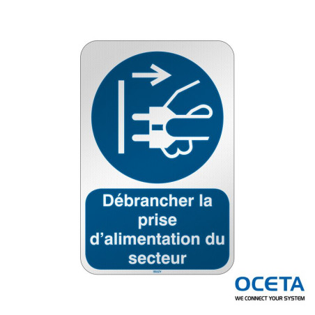 M/M006/FR642/RFL-390X590-1  Débrancher la prise d'alimentation secteur