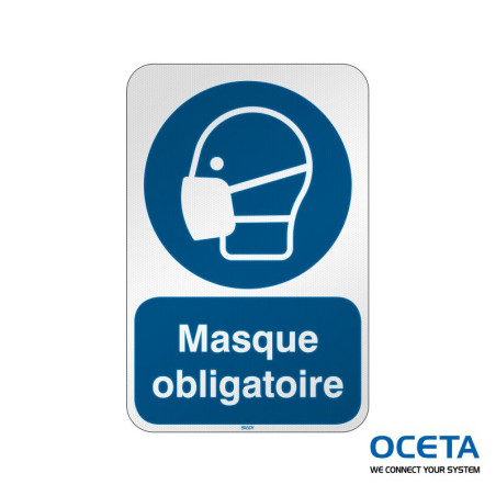 M/M016/FR652/RFL-390X590-1 Signalisation ISO - Masque obligatoire