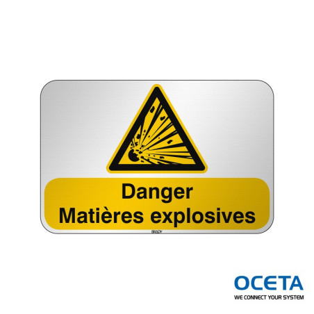 Panneau de sécurité ISO — Danger Matières explosives