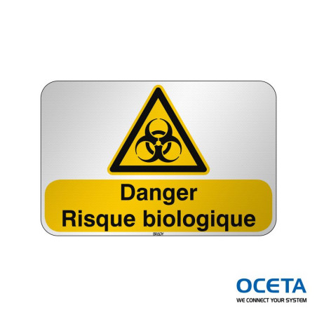 Panneau de sécurité ISO — Danger Risque biologique