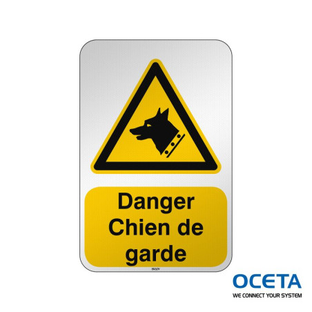 Panneau de sécurité ISO — Danger Chien de garde