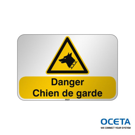 Panneau de sécurité ISO — Danger Chien de garde