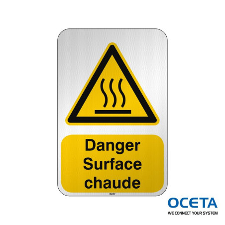 Panneau de sécurité ISO — Danger Surface chaude