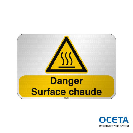 Panneau de sécurité ISO — Danger Surface chaude