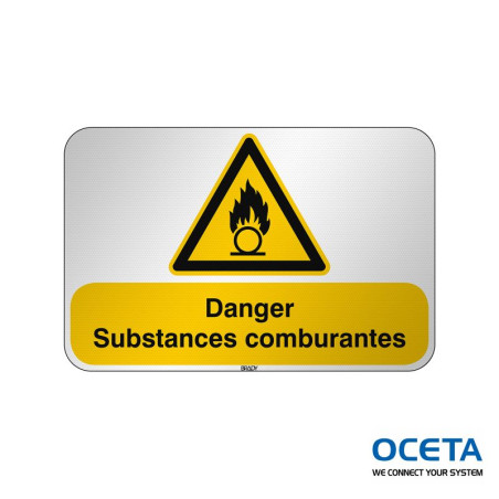 Panneau de sécurité ISO — Danger Substances comburantes