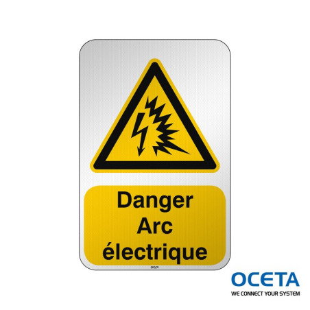 Panneau de sécurité ISO — Arc électrique