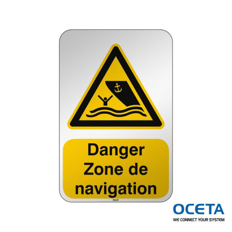 Panneau de sécurité ISO — Danger Zone de navigation