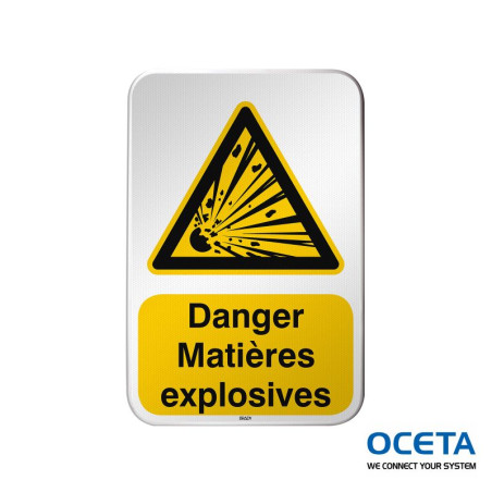 Panneau de sécurité ISO – Danger Matières explosives