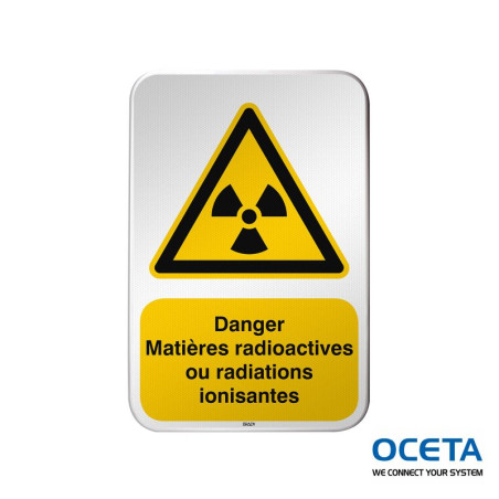 Panneau de sécurité ISO – Danger Matières radioactives ou radiations i