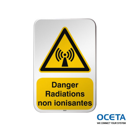 Panneau de sécurité ISO – Danger Radiations non ionisantes