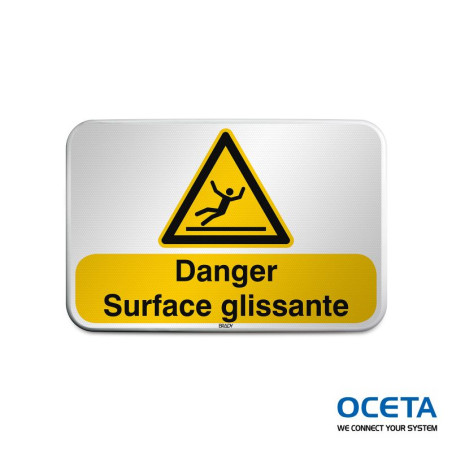 Panneau de sécurité ISO – Danger Surface glissante