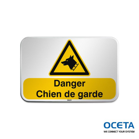 Panneau de sécurité ISO – Danger Chien de garde