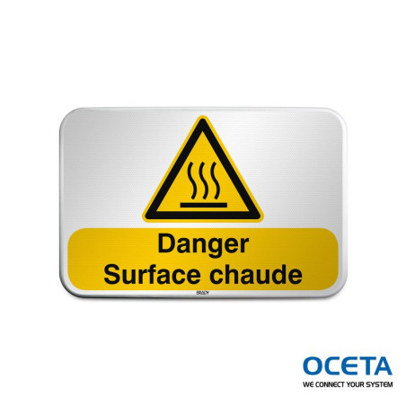 Panneau de sécurité ISO – Danger Surface chaude