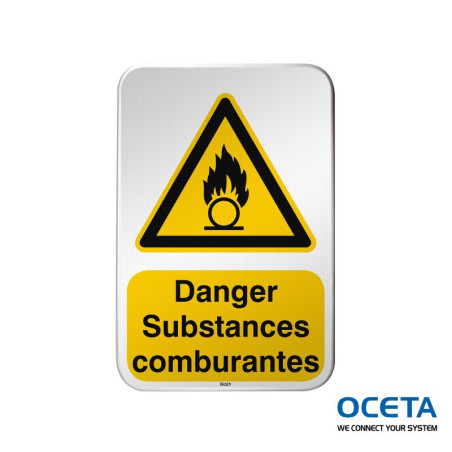 Panneau de sécurité ISO – Danger Substances comburantes