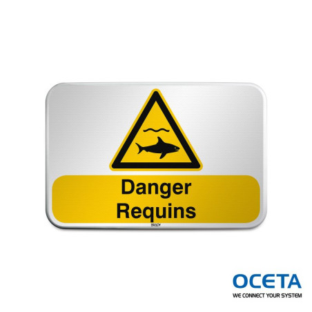 Panneau de sécurité ISO – Danger Requins