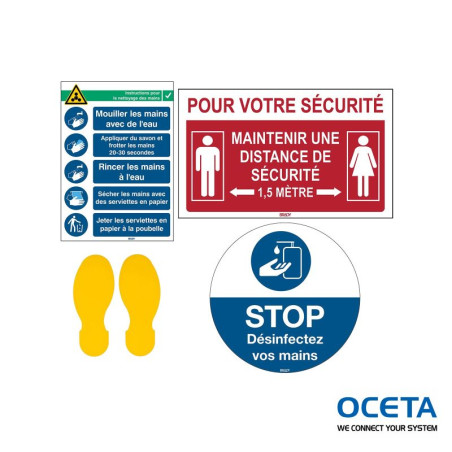 Restroom Kit-FR Kit de distanciation sociale pour les toilettes