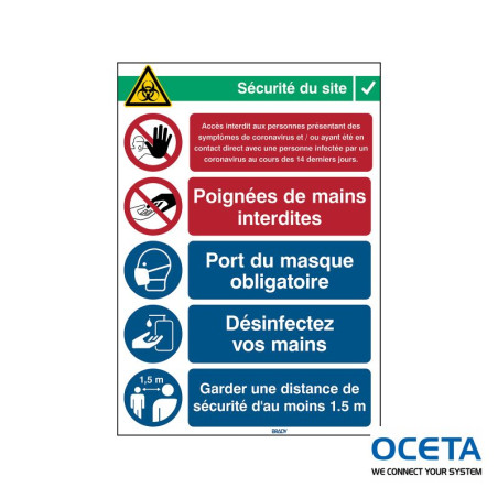 COVID-19-REC3-FR Safety Sign COVID-19-Reception3