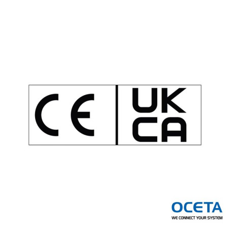 CEUKCA-72X25-PE-RL Étiquettes de marquage UKCA