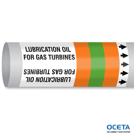 MPM-OILNONFUEL-400MMX30M-OR/GN/OR-ROLL Marqueur tuyauteri OMI ISO14726