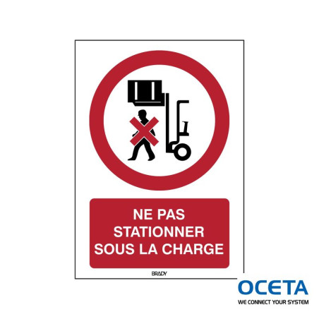 PIC 215-F-A4-B7527 Ne pas stationner sous la charge